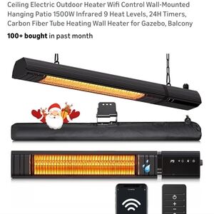 Infrared Hanging Patio Heater with Remote